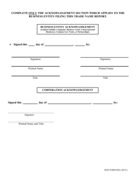 SOS Form 0021 Trade Name Report - Oklahoma, Page 2