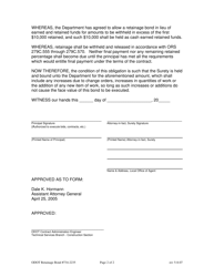 Form 734-2235 Retainage Bond - Oregon, Page 2