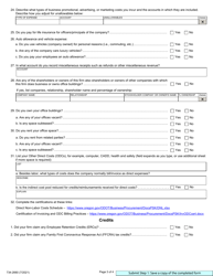 Form 734-2660 Oregon Cost Disclosure Questionnaire (Cdq) - Oregon, Page 3