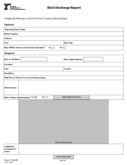 Form 734-5297  Printable Pdf