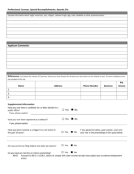 Application for Employment - Oklahoma, Page 3