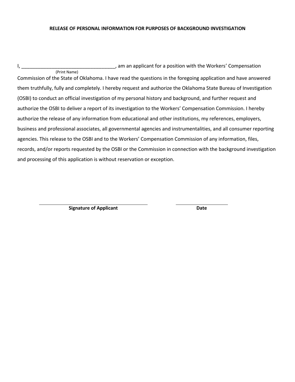 Application for Employment - Oklahoma, Page 5