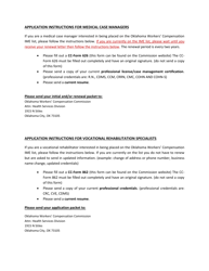 Instructions for CC- Form 626, CC- Form 862 - Oklahoma