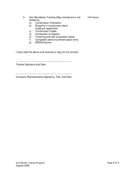 Iron Worker Trainee Program (For Federally-Funded Projects) - Oregon, Page 3