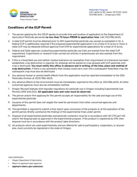 Oregon Experimental Use Pesticide (Oeup) Permit Application - Oregon, Page 3