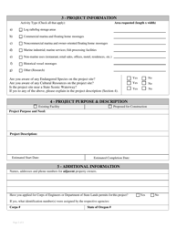 Waterway Lease Application Form - Oregon, Page 2