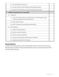 Cafo Animal Waste Management Plan (Awmp) or Nutrient Management Plan (Nmp) Minimum Required Elements Worksheet - Oregon, Page 4