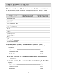 Confined Animal Feeding Operation Application to Register (Atr) to the Oregon Cafo General Permit - Oregon, Page 3
