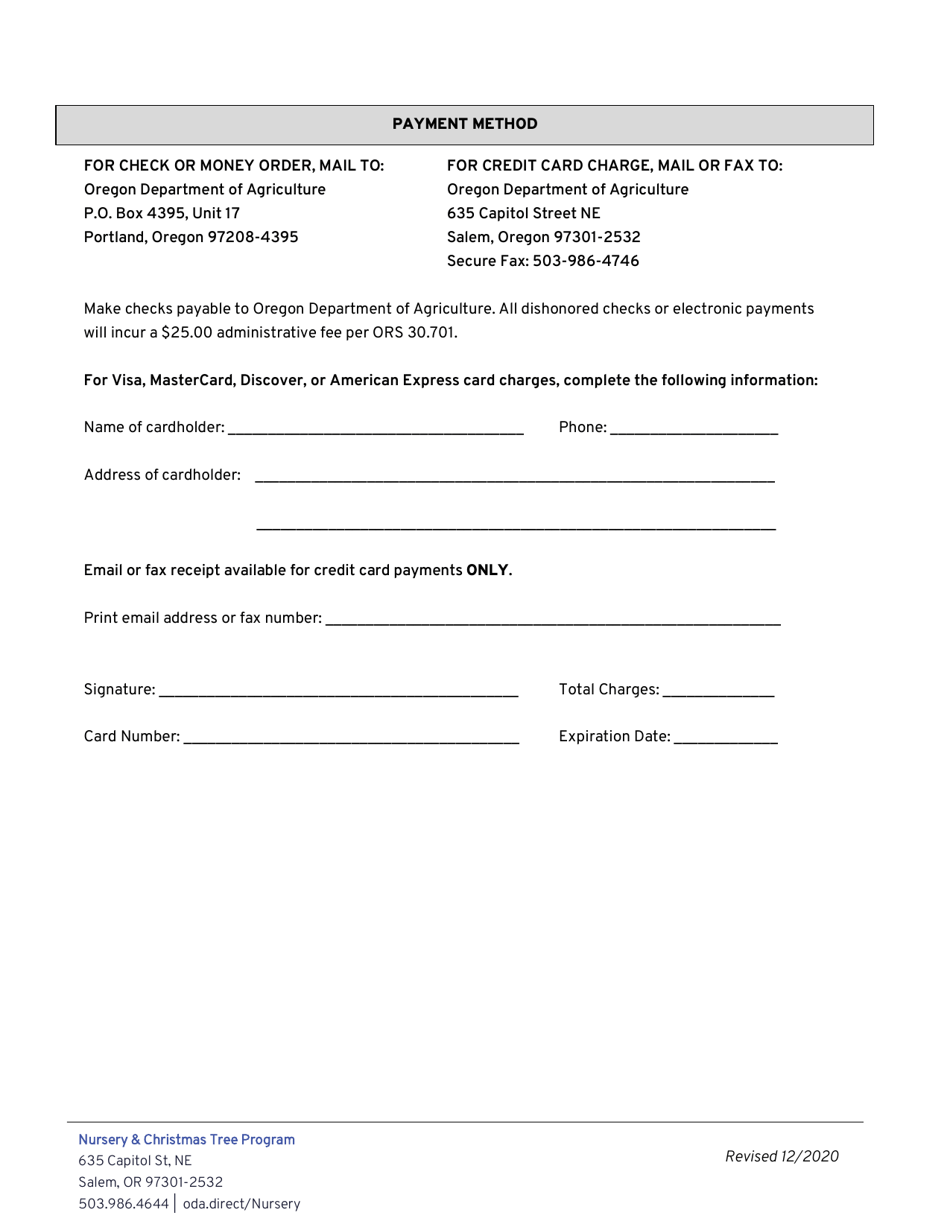 Nursery License Application - Oregon, Page 3