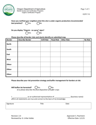 Form OCP.F.10 Crop Site Registration - Oregon, Page 3