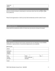 Pesticide Analytical and Response Center (Parc) Public Member Interest Form - Oregon, Page 3