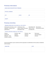 Form 3234 Premises Registration Application Form - Oregon, Page 2