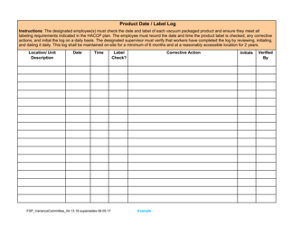 Variance Packet for Reduced Oxygen Packaged (Rop) and Cured Food - Oregon, Page 10