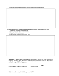 Variance Packet for Reduced Oxygen Packaged (Rop) and Cured Food - Oregon, Page 4