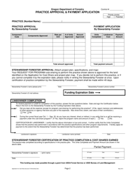 Application for Cost-Share - Oregon, Page 2