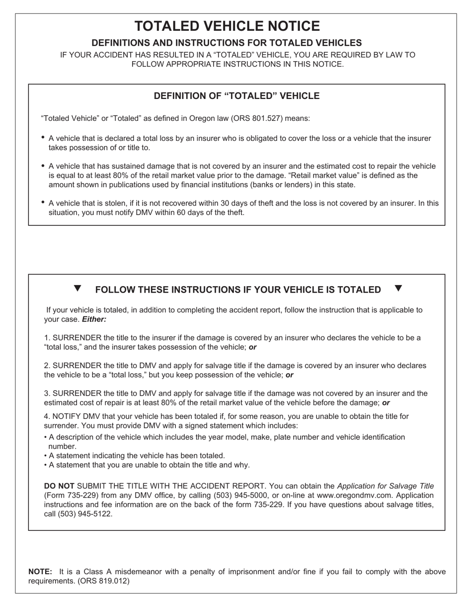 Form 735-32 Download Fillable PDF or Fill Online Oregon Traffic ...