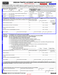 Form 735-32 Oregon Traffic Accident and Insurance Report - Oregon, Page 3