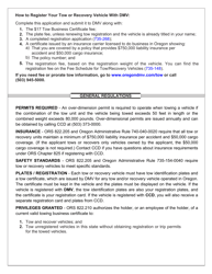 Form 735-387 Application for Tow or Recovery Vehicle Business Certificate - Oregon, Page 2