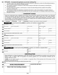 Form 735-373B Application to Correct Business Certificate as a Dismantler of Motor Vehicles - Oregon, Page 2