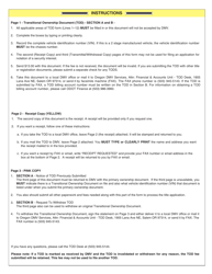 Form 735-227 Transitional Ownership Document (Tod) - Oregon, Page 4