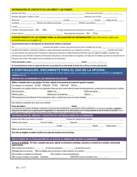 Formulario Del Referido De Intervencion Temprana/Educacion Especial (Ei/Ecse) - Oregon (Spanish)