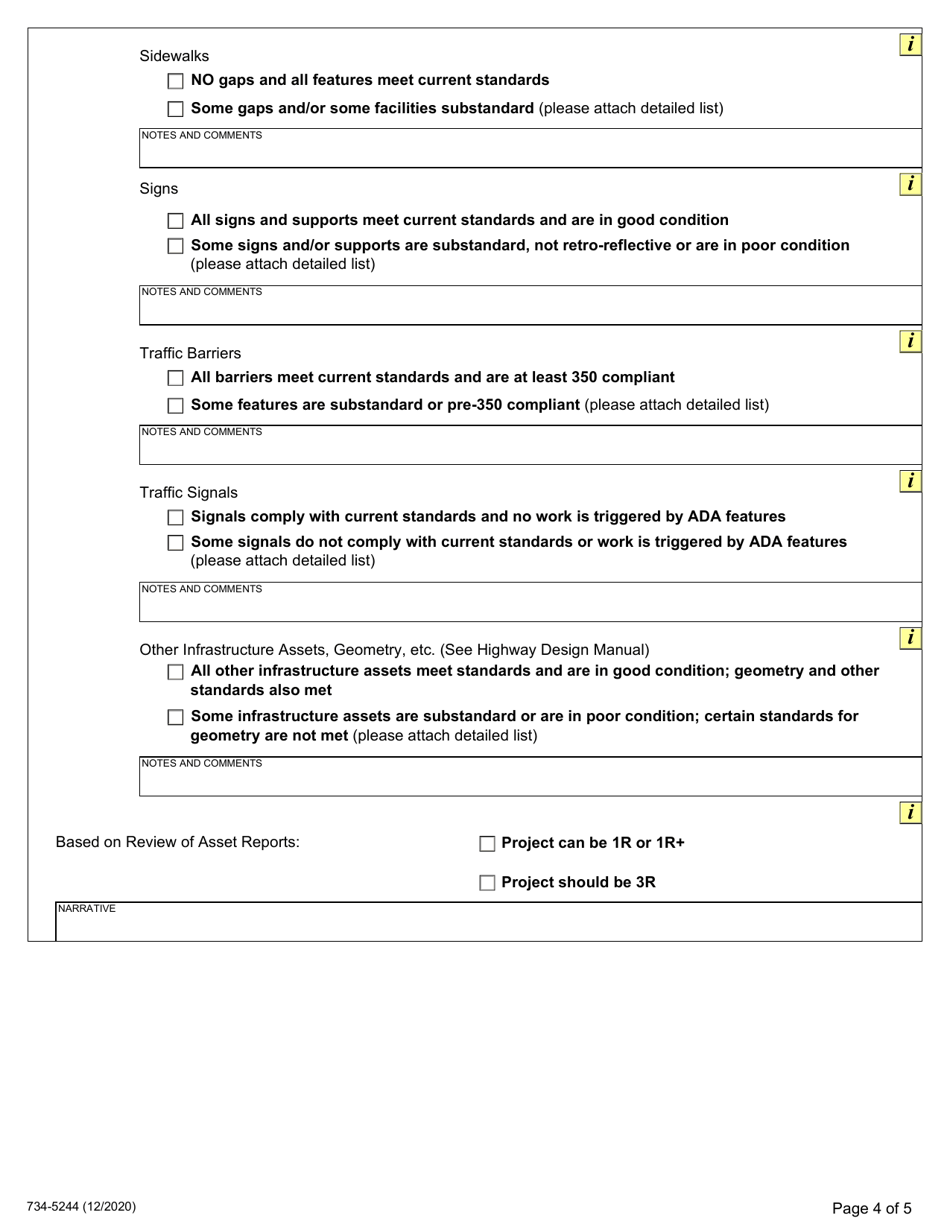 Form 734-5244 1r / 3r Record of Decisions Documentation - Oregon, Page 4