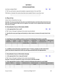 Claims of Beneficial Use for Groundwater Permits Claiming 0.1 Cfs or Less - Oregon, Page 5