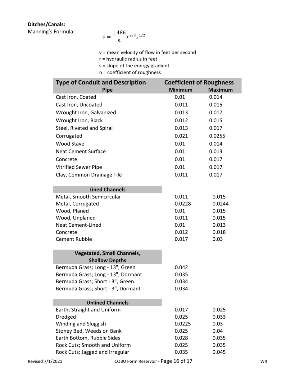 Claims of Beneficial Use for Reservoir Permits by Cwres (Not Self-certified) - Oregon, Page 16
