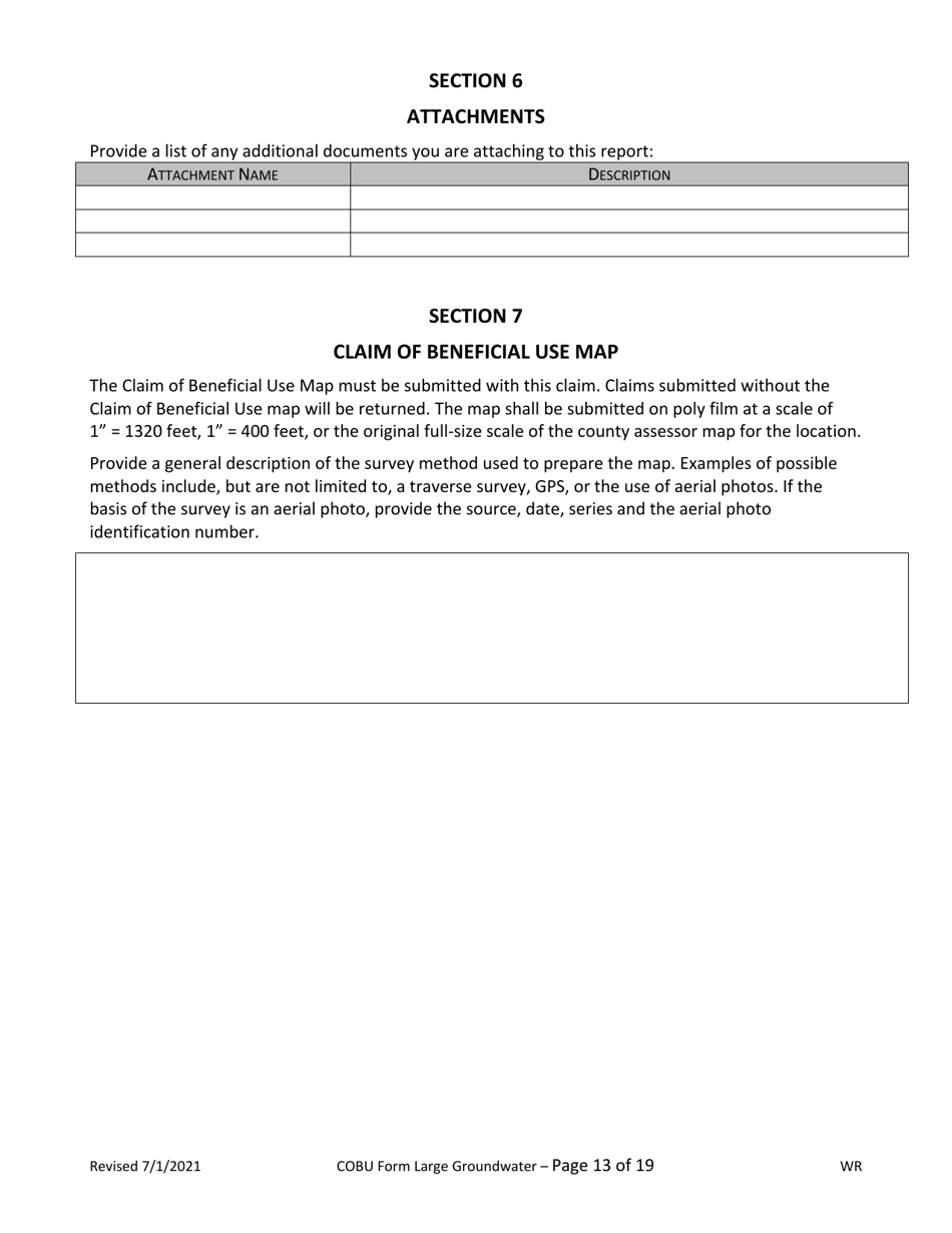 Claims of Beneficial Use for Groundwater Permits (Claiming More Than 0.1 Cfs) - Oregon, Page 13