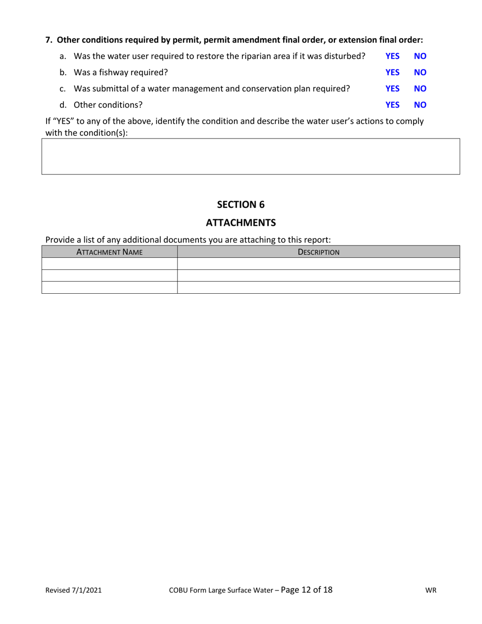 Claims of Beneficial Use for Surface Water Permits Claiming More Than 0.1 Cfs - Oregon, Page 12