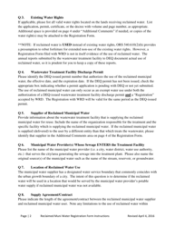 Instructions for Municipal Reclaimed Water Registration Form - Oregon, Page 2