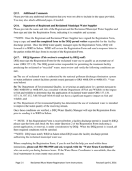 Instructions for Municipal Reclaimed Water Registration Form - Oregon, Page 4