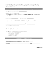 Registration for Reuse of Cafo Effluent - Oregon, Page 2