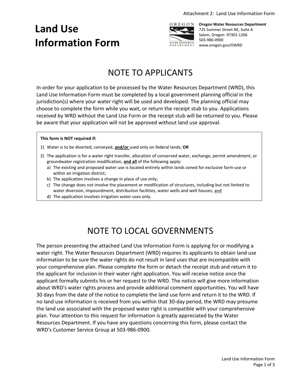 Application for a Permit to Use Groundwater - Oregon, Page 11