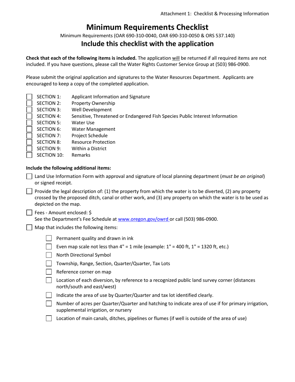 Application for a Permit to Use Groundwater - Oregon, Page 9