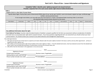 Application for Drought District Instream Lease - Oregon, Page 3