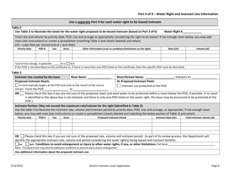 Application for Drought District Instream Lease - Oregon, Page 4