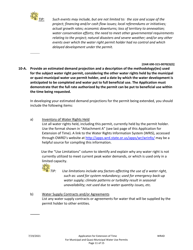 Application for Extension of Time for Municipal and Quasi-Municipal Water Use Permits - Oregon, Page 11