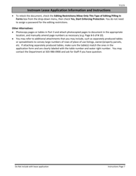 Application for Instream Lease - Oregon, Page 13