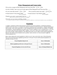 Form M Supplemental Application for Municipal and Quasi-Municipal Water Supplies - Oregon, Page 2