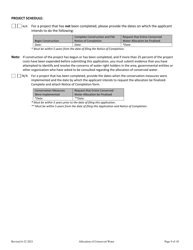 Allocation of Conserved Water - Suface Water Application - Oregon, Page 9