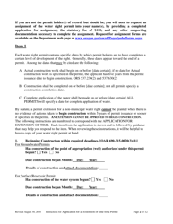 Instructions for Completing an Application for Extension of Time for Water Right Permit - Oregon, Page 2