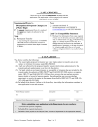 Application for District Permanent Water Right Transfer - Oregon, Page 2