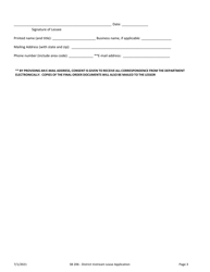 Application for Klamath Basin Adjudication Determined Claim (District Instream Lease) - Oregon, Page 3