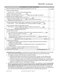 Application for Permit Amendment - Oregon, Page 3