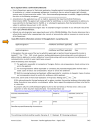 Application for Permanent Water Right Transfer - Oregon, Page 5