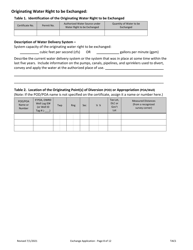 Application for Water Right Exchange - Oregon, Page 8