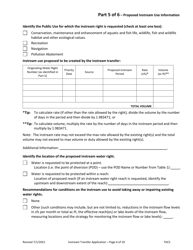 Application for Water Right Instream Transfer - Oregon, Page 6
