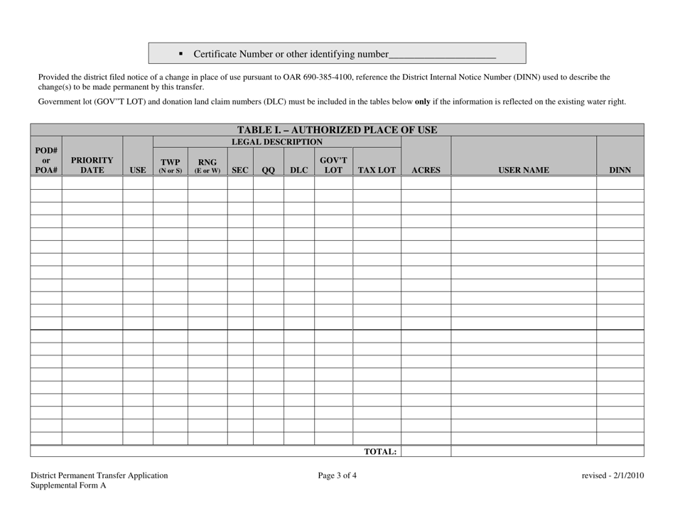 Supplemental Form A - Fill Out, Sign Online And Download Printable Pdf 