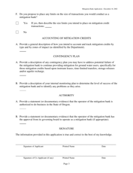 Mitigation Bank Charter Application - Oregon, Page 3